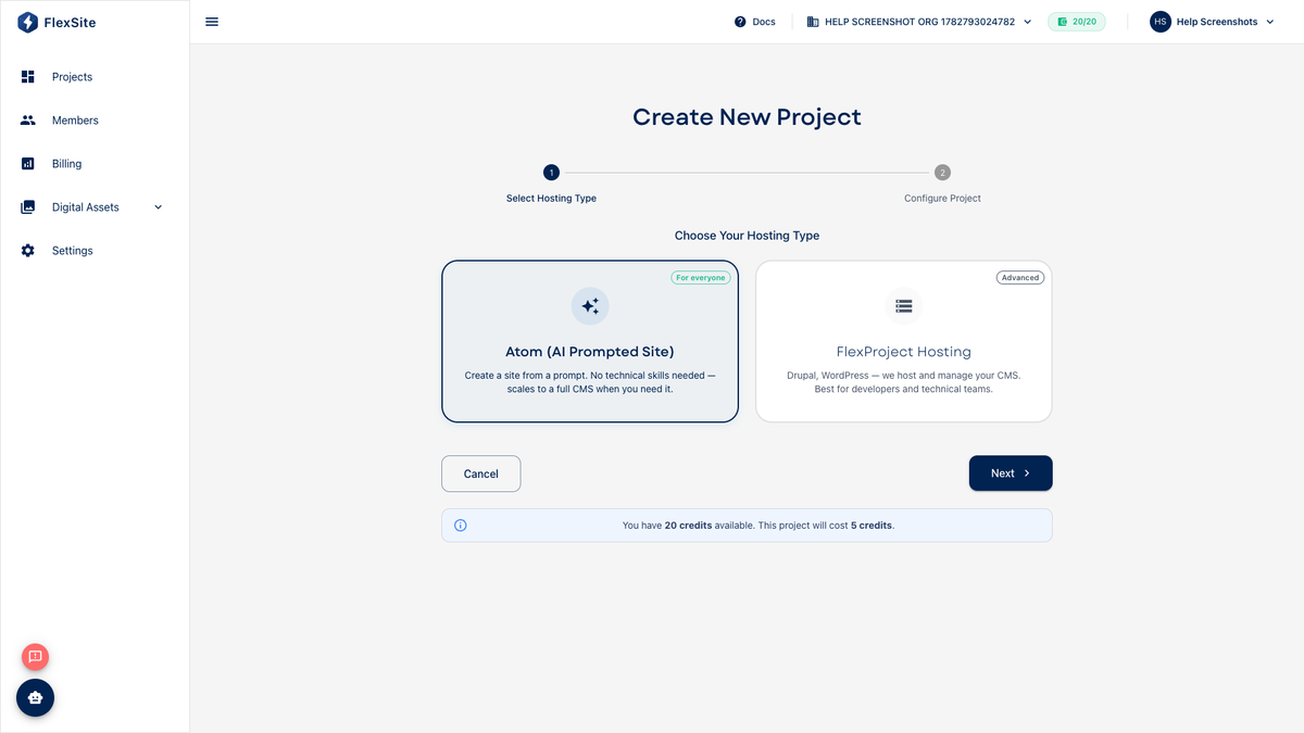 Creating a Codeless Project